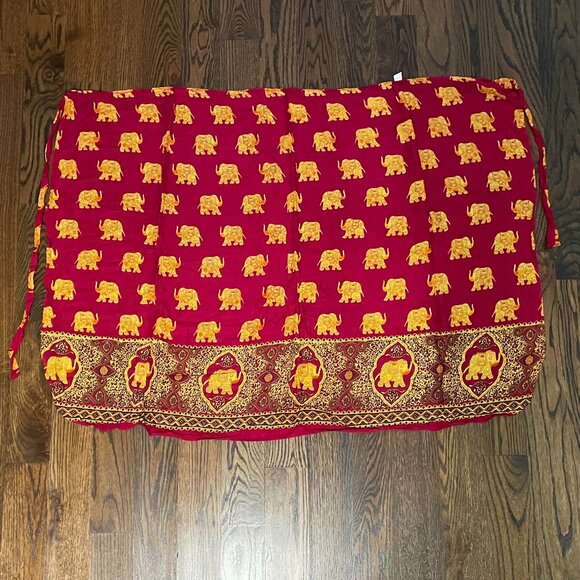 Purchased in Thailand: 3 Thai Elephant Print Wrap Skirts - Picture 4 of 5